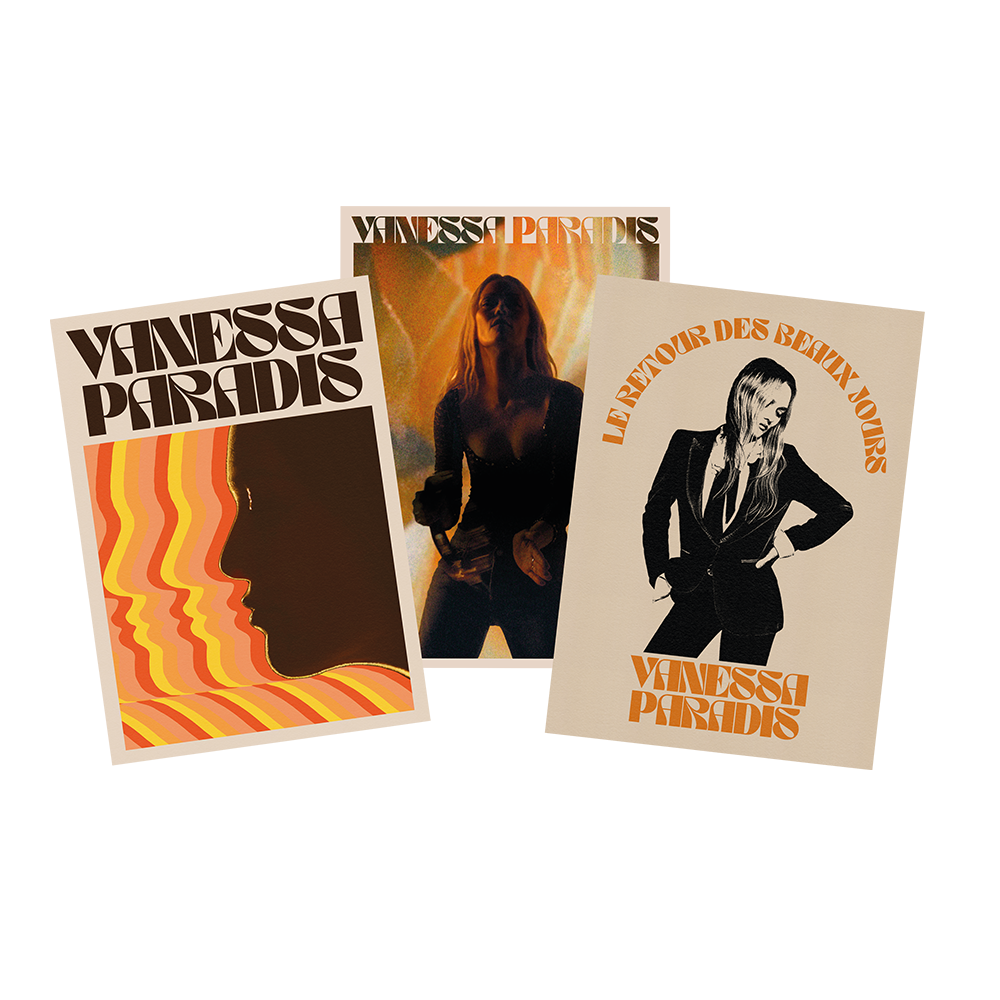LOT DE 3 CARTES POSTALES - Store Vanessa Paradis
